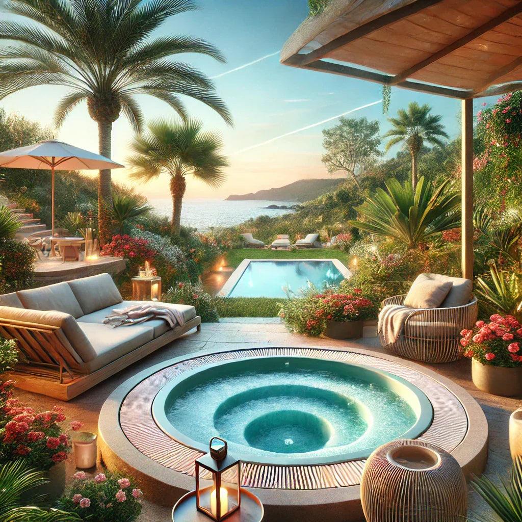 Whirlpool im Garten: Luxus & Entspannung auf den Balearen - AZURA SPA & LIVING