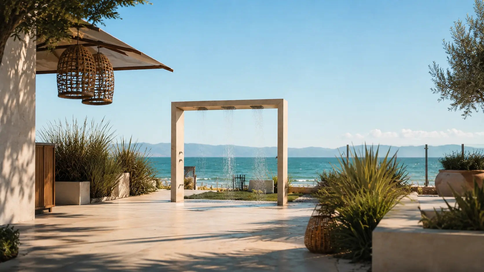 ODINO verbindet skulpturales Design mit einer markanten Rahmenform, die Ausblicke auf Meer, Landschaft oder Pool stilvoll in Szene setzt und sich als prägendes Designelement harmonisch in hochwertige Außenbereiche einfügt. Gefertigt in Kroatien aus Kanfanar Naturstein oder Marazzi Feinsteinzeug, lässt sich ODINO in Material, Oberfläche und Ausstattung individuell konfigurieren. Sie eignet sich für exklusive Privatgärten, Villen, Hotels sowie hochwertige Pool und Terrassenprojekte.