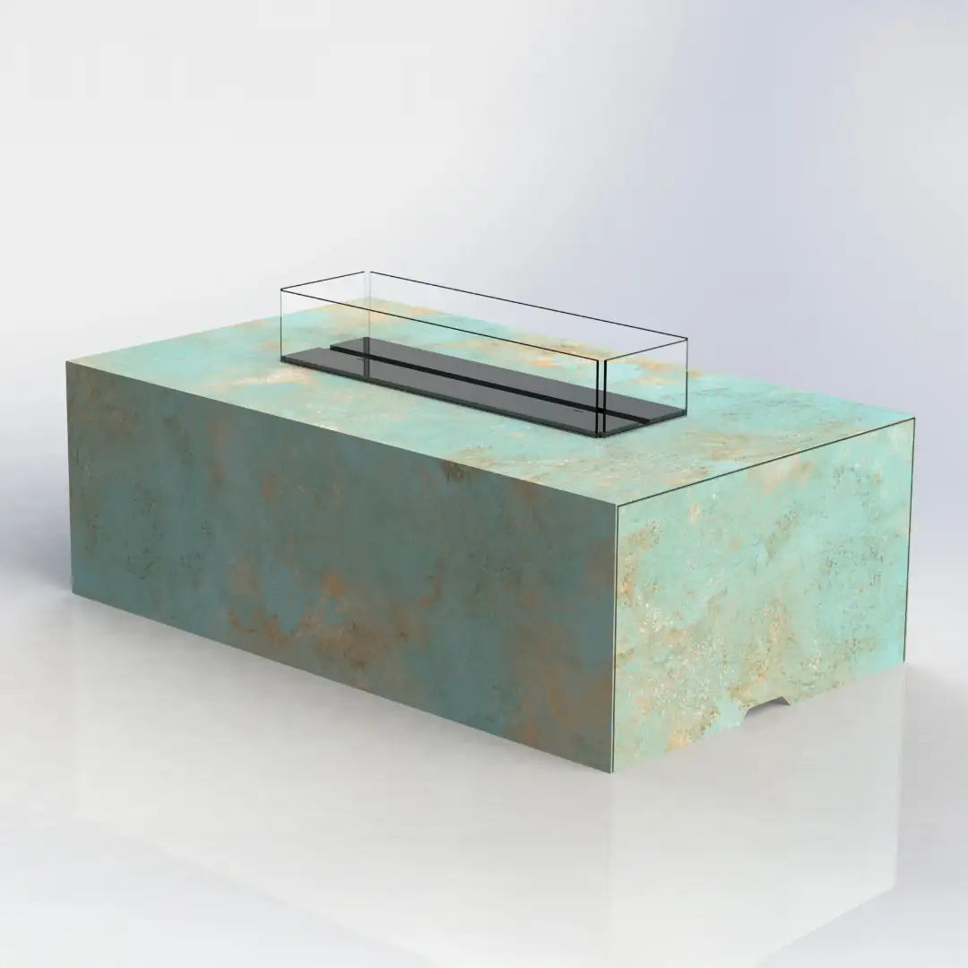 Exklusive Feuerstelle für moderne Terrassen und Gärten. Die Cubo überzeugt durch klare Linien, hochwertige Materialien und individuelle Gestaltungsmöglichkeiten.