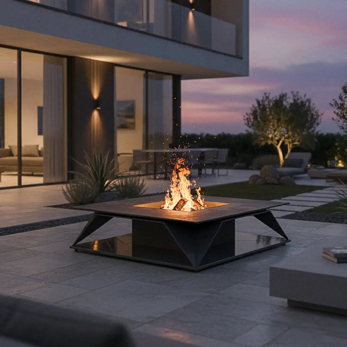 Design Feuerstelle Nardo für moderne Terrassen und Gärten
