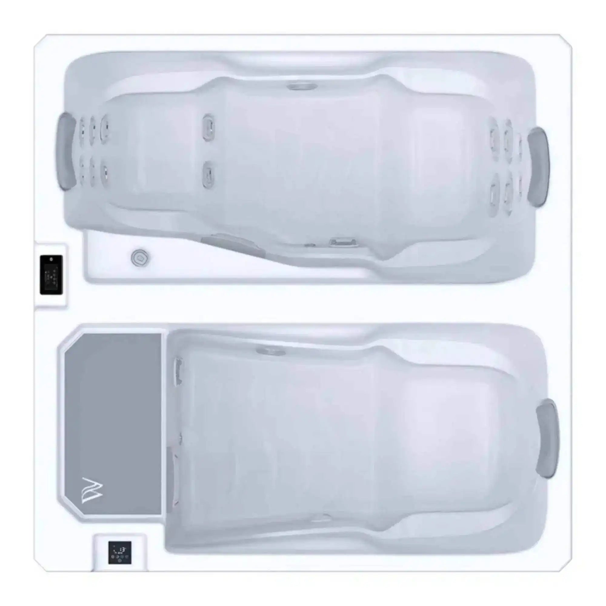Das Wellis Iceland Duo Kältebecken ist ein Kälte- und Wärmebecken zur Regeneration. Es lindert Schmerzen, stärkt das Immunsystem und steigert die Energie. Bei Azura Spa & Living auf Mallorca.