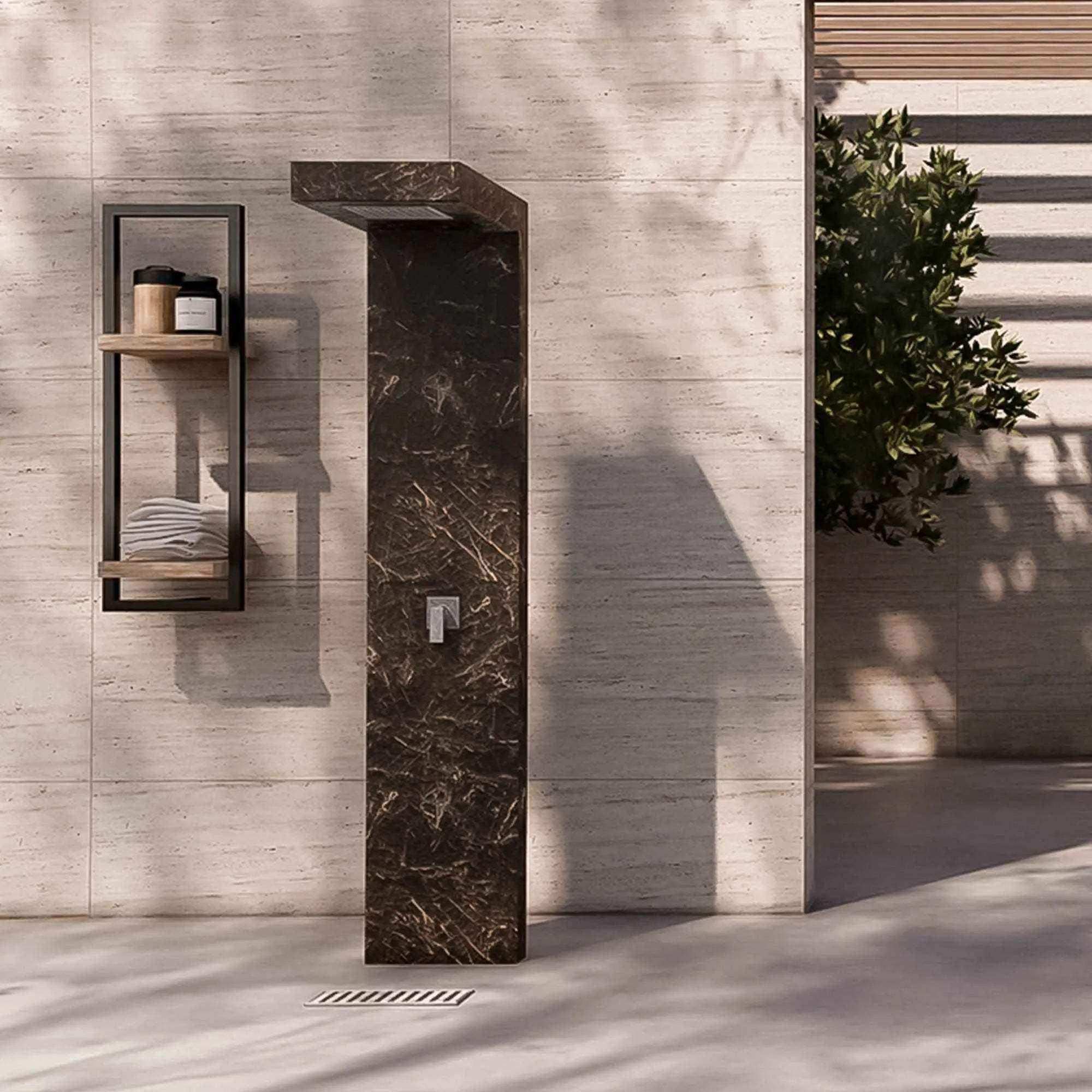 MARBELLA verbindet skulpturales Design mit zeitloser Eleganz. Gefertigt in Kroatien aus Kanfanar Naturstein oder Marazzi Feinsteinzeug, lässt sie sich individuell in Material, Oberfläche und Ausstattung konfigurieren. Sie eignet sich für exklusive Privatgärten, Villen, Hotels, Beach Clubs sowie hochwertige Pool- und Terrassenprojekte.