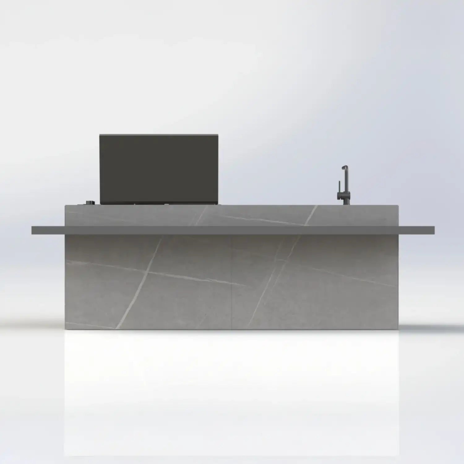 Outdoor Küche Sense mit klarer Keramikoberfläche und minimalistischem Design