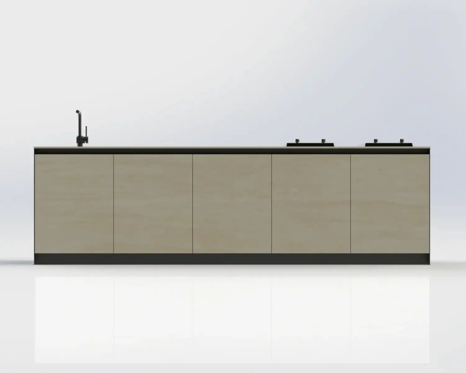 Modulare Outdoor Küche Ultimo aus Keramik für stilvolles Outdoor Living