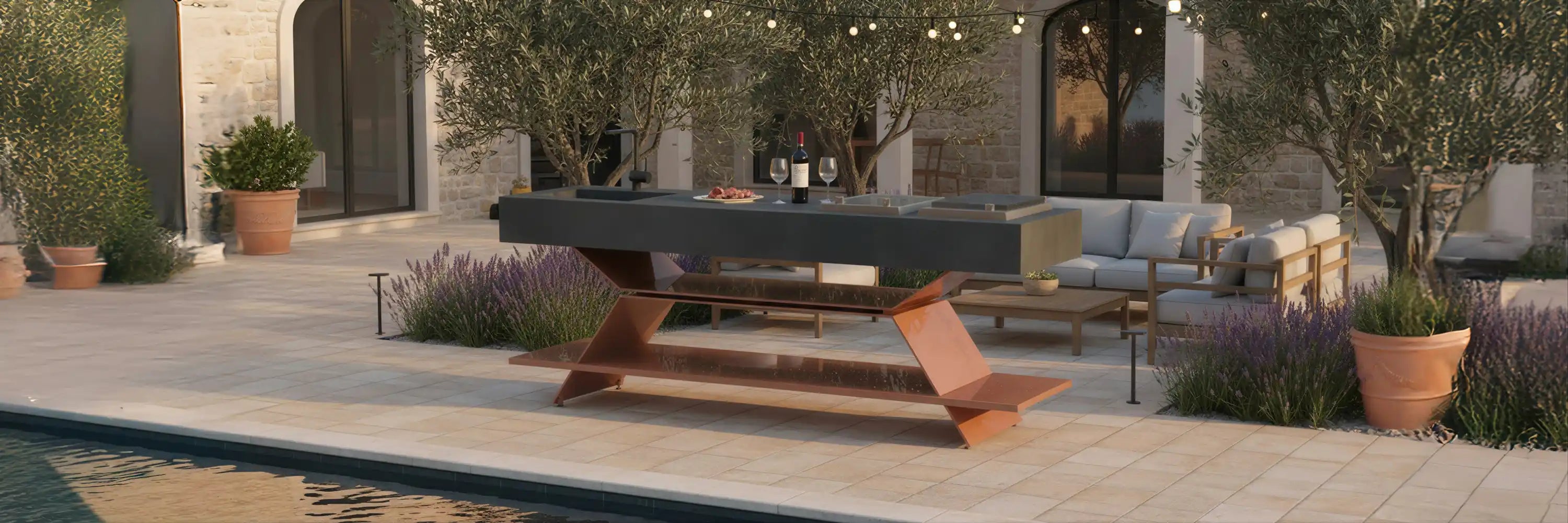 Outdoor Küche für Garten und Terrasse