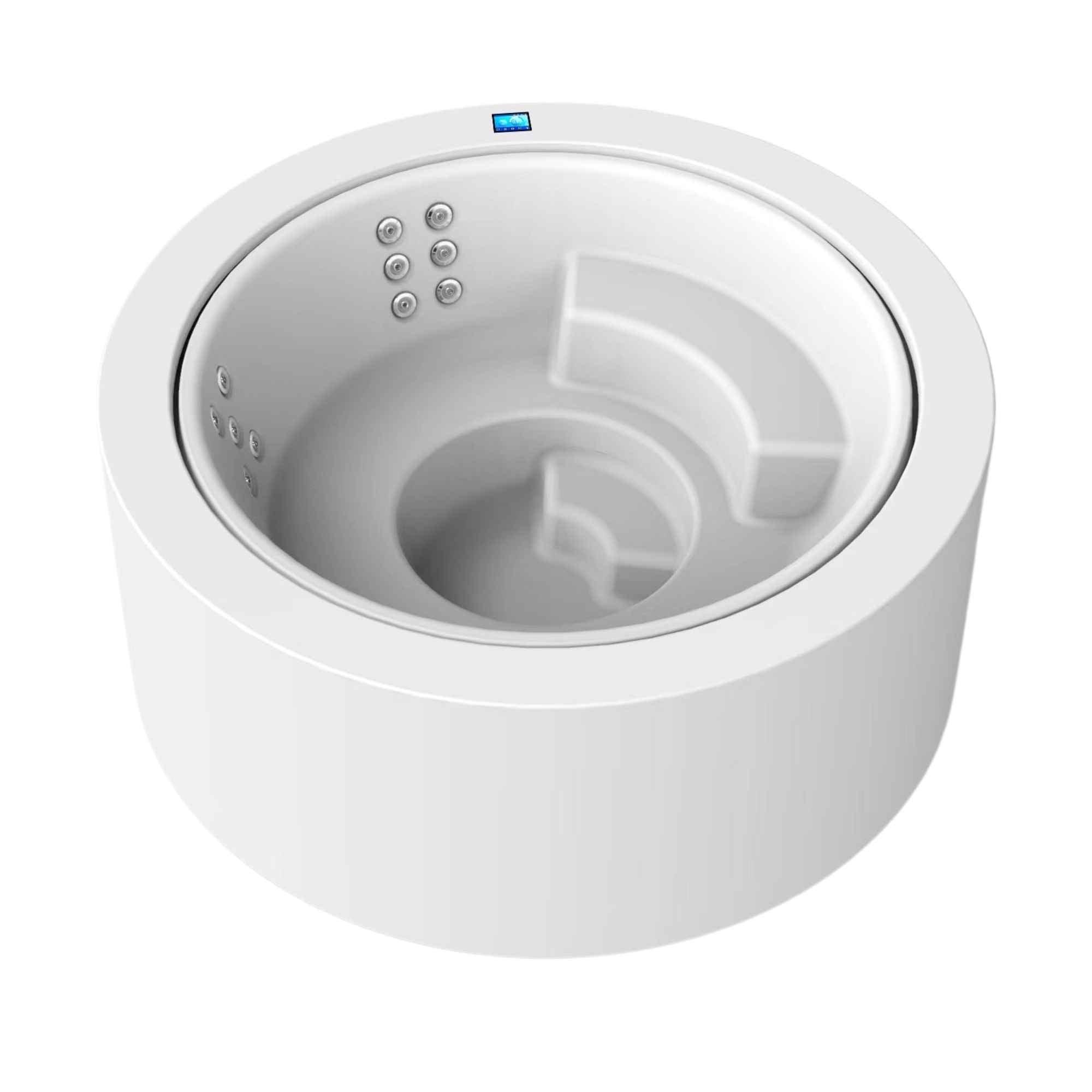 Überlaufwhirlpool „Tondo“ von Paolo Ferralli - Luxus und Technik für Ihre Outdoor-Oase bei AZURA SPA & LIVING
