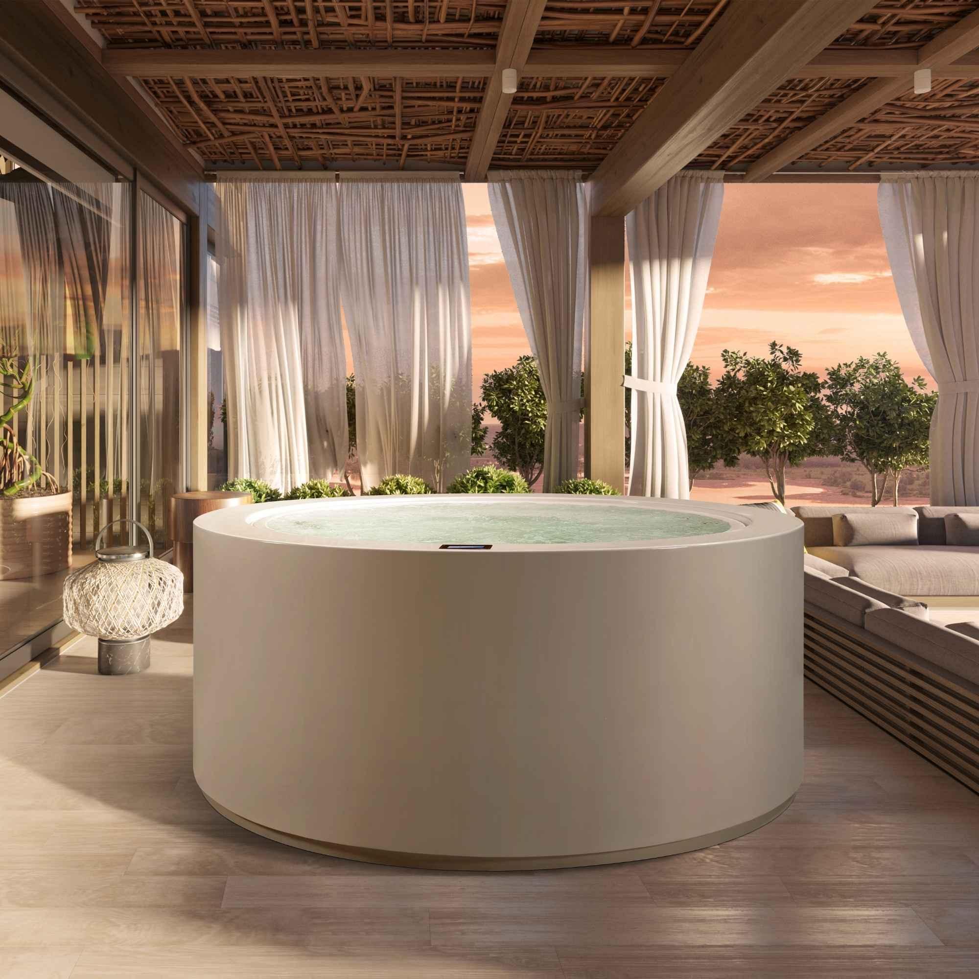 Überlaufwhirlpool „Tondo“ von Paolo Ferralli - Luxus und Technik für Ihre Outdoor-Oase bei AZURA SPA & LIVING