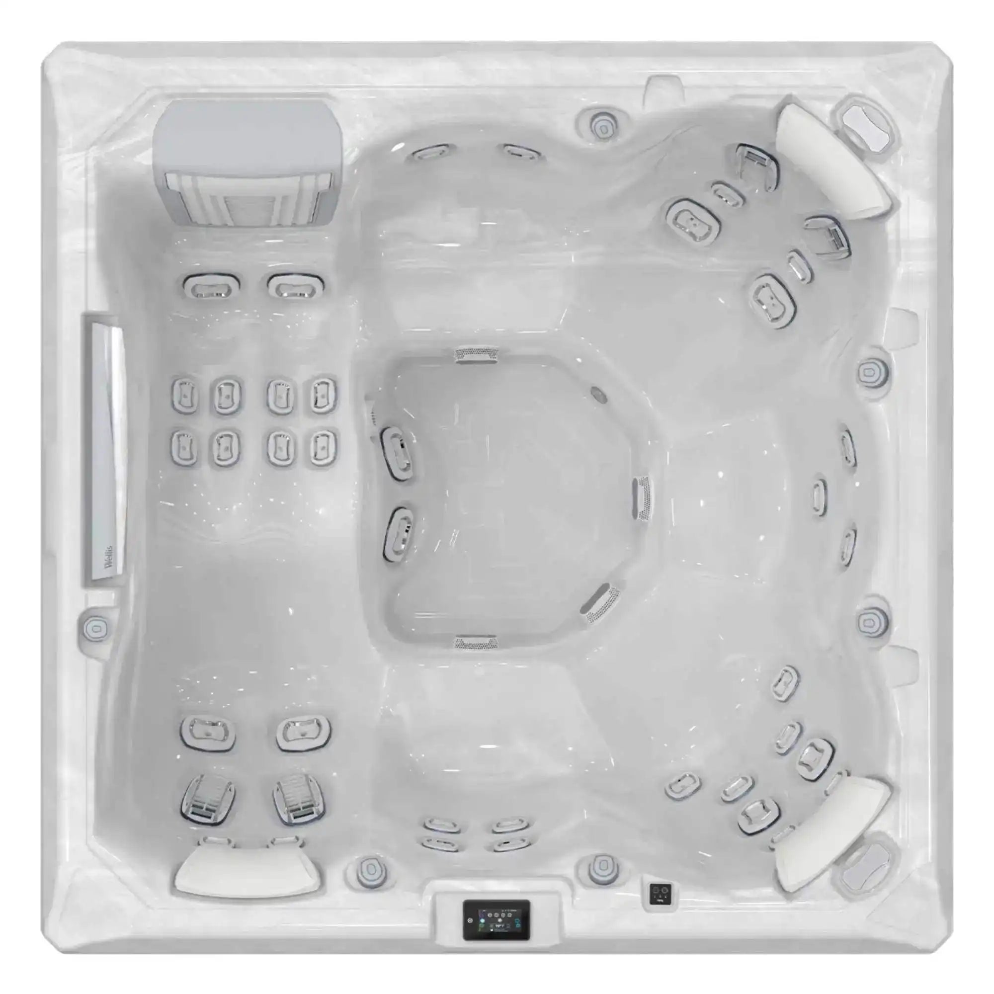 Erleben Sie den Wellis Whirlpool Atlas Life mit 43 Düsen, Infinity Jets & energiesparender Isolierung
