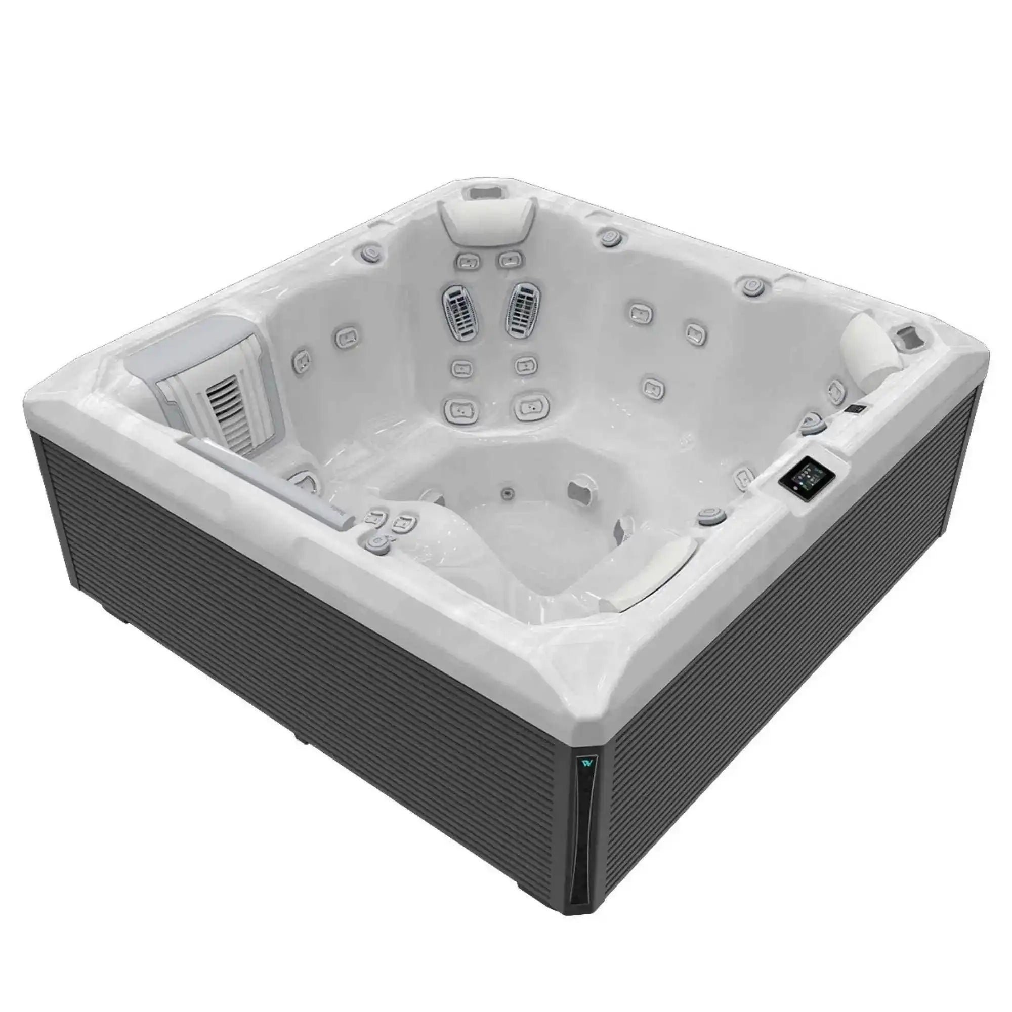Erleben Sie den Wellis Whirlpool Atlas Life mit 43 Düsen, Infinity Jets & energiesparender Isolierung