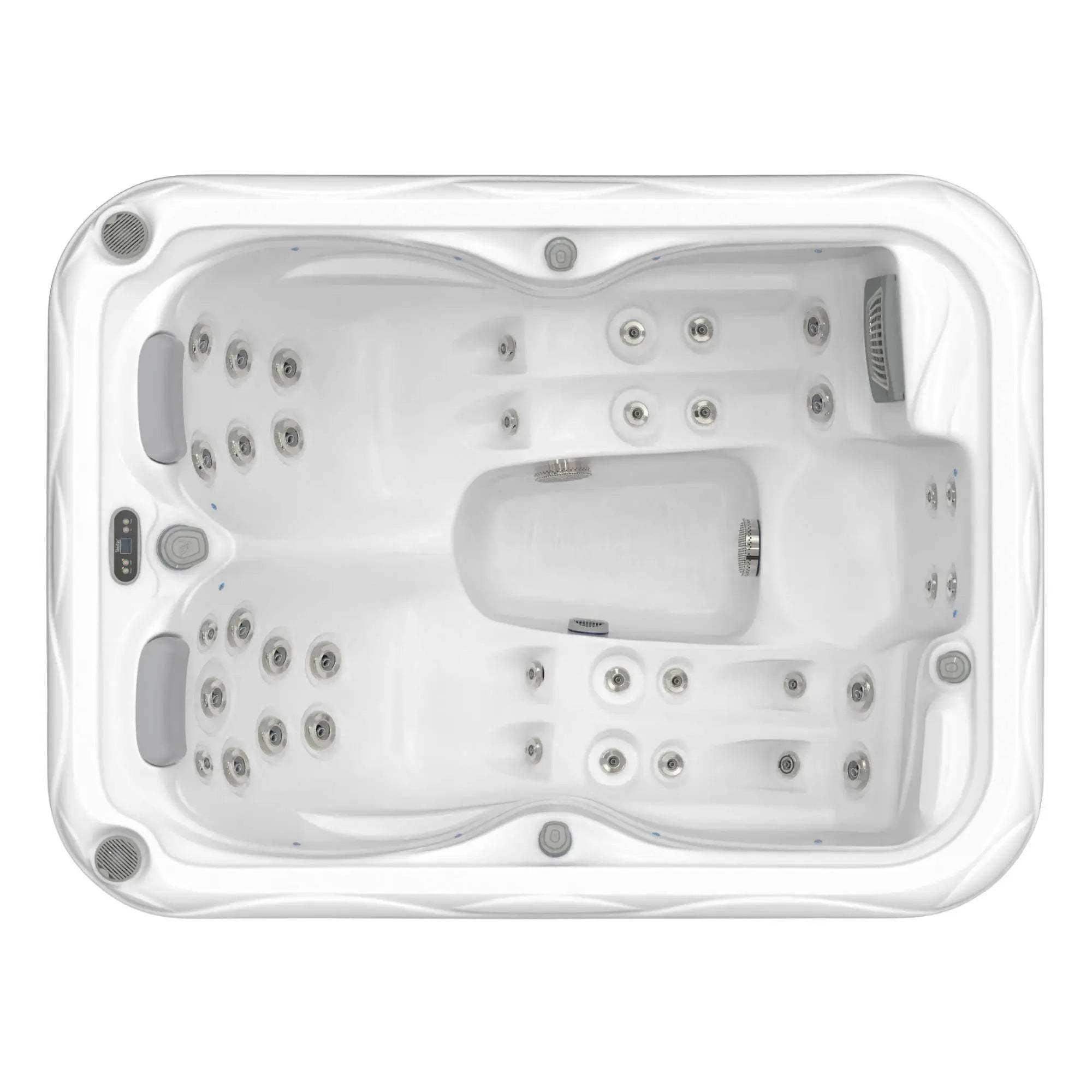 Der Wellis Firenze Life Whirlpool verfügt über 3 Sitze, 37 Düsen, MyMusic 2.0, Wi-Fi Steuerung, Soundsystem und LED-Lichttherapie - jetzt bei Azura Spa & Living