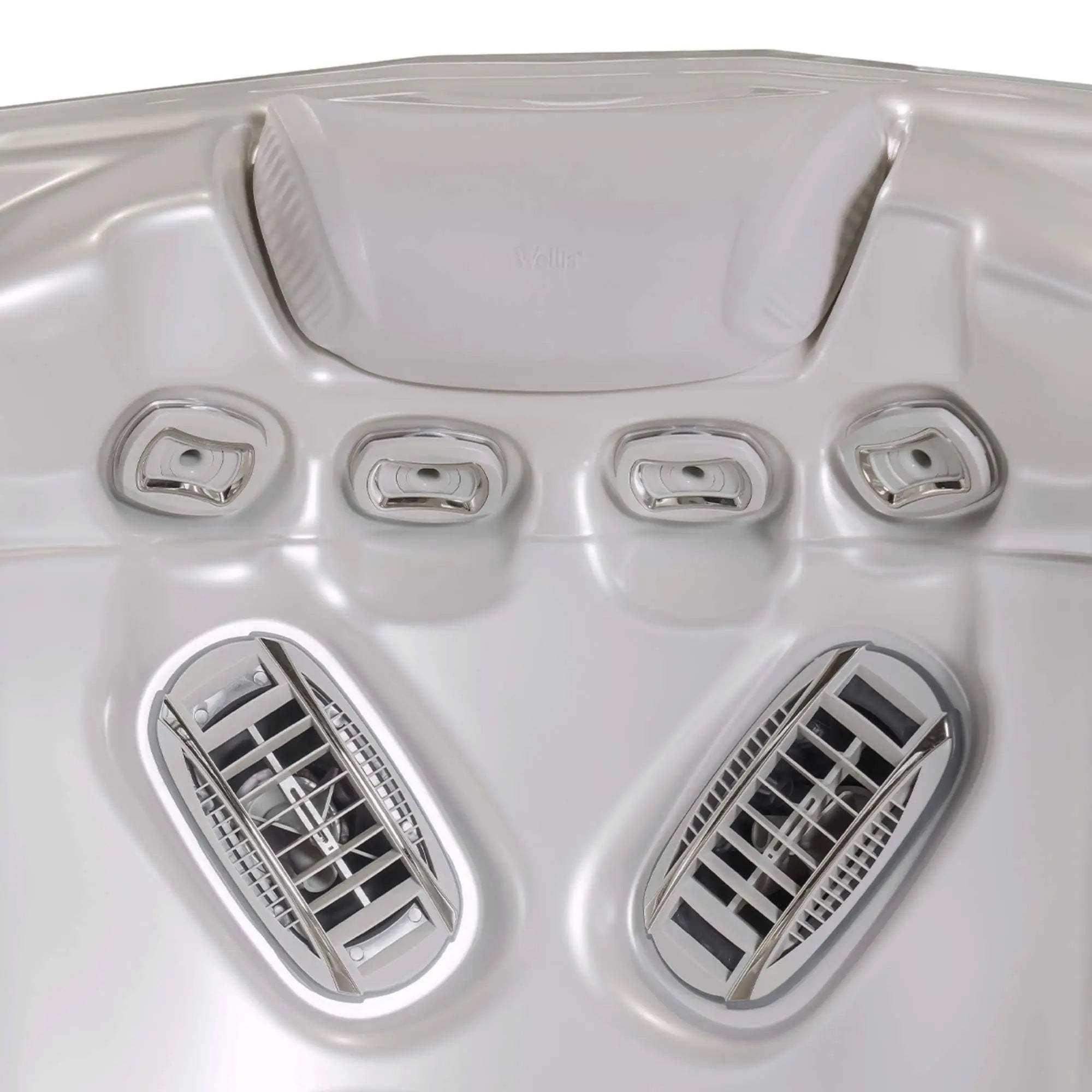 „Wellis Mandala Life” Whirlpool mit sieben Sitzen, 46 Düsen, Infinity-Jets, SmartTouch-Technologie, Wifi, Soundsystem und Wasseranalyse.