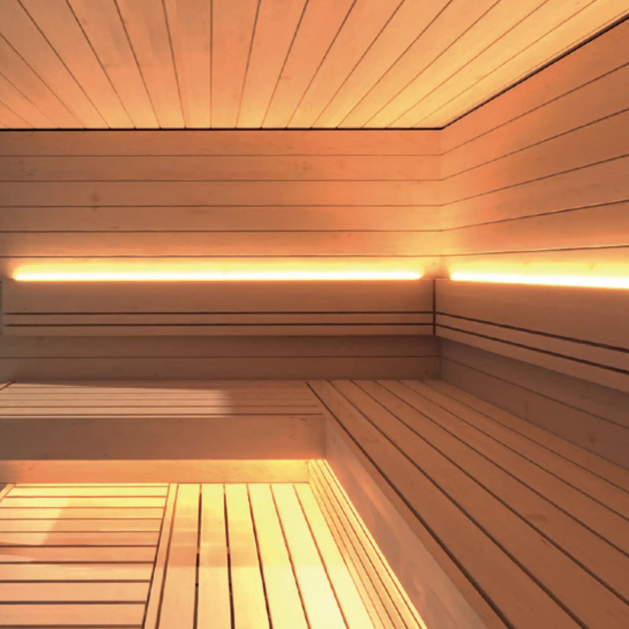 Sauna Innenraum aus Erle