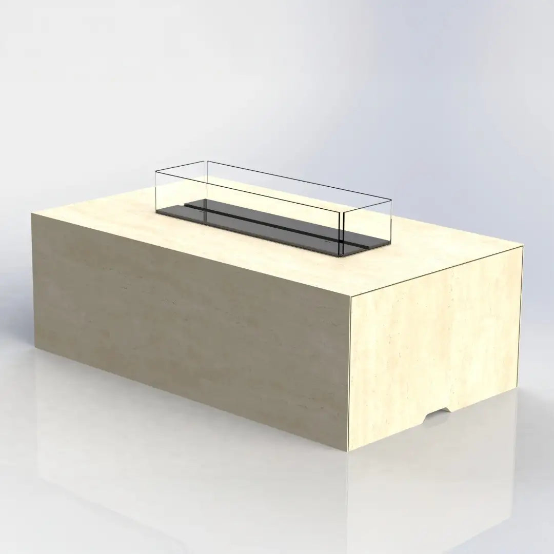 Exklusive Feuerstelle für moderne Terrassen und Gärten. Die Cubo überzeugt durch klare Linien, hochwertige Materialien und individuelle Gestaltungsmöglichkeiten.