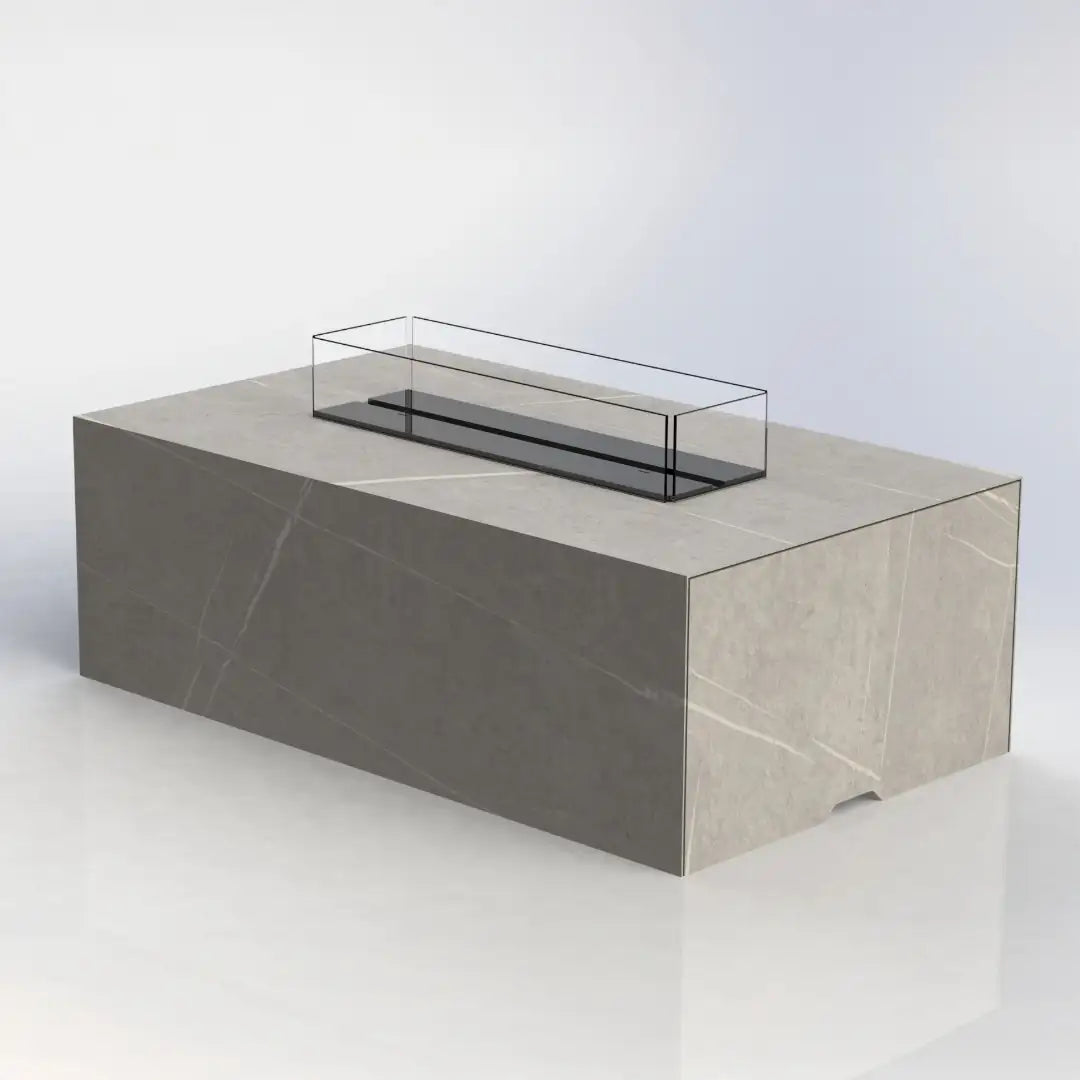 Exklusive Feuerstelle für moderne Terrassen und Gärten. Die Cubo überzeugt durch klare Linien, hochwertige Materialien und individuelle Gestaltungsmöglichkeiten.