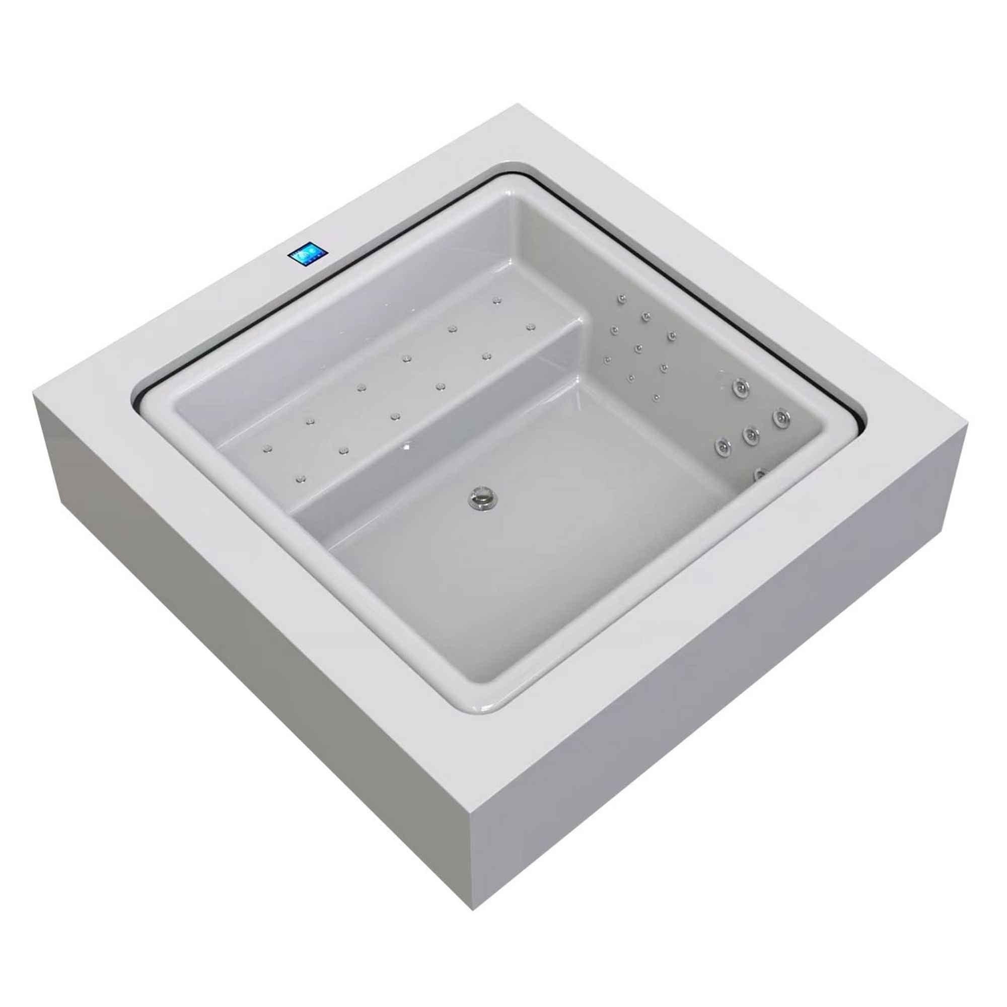 Incredibile Überlauf Whirlpool mit Infinity-Kante von Paolo Ferralli – luxuriöser Design-Whirlpool für Außenbereiche auf den Balearen