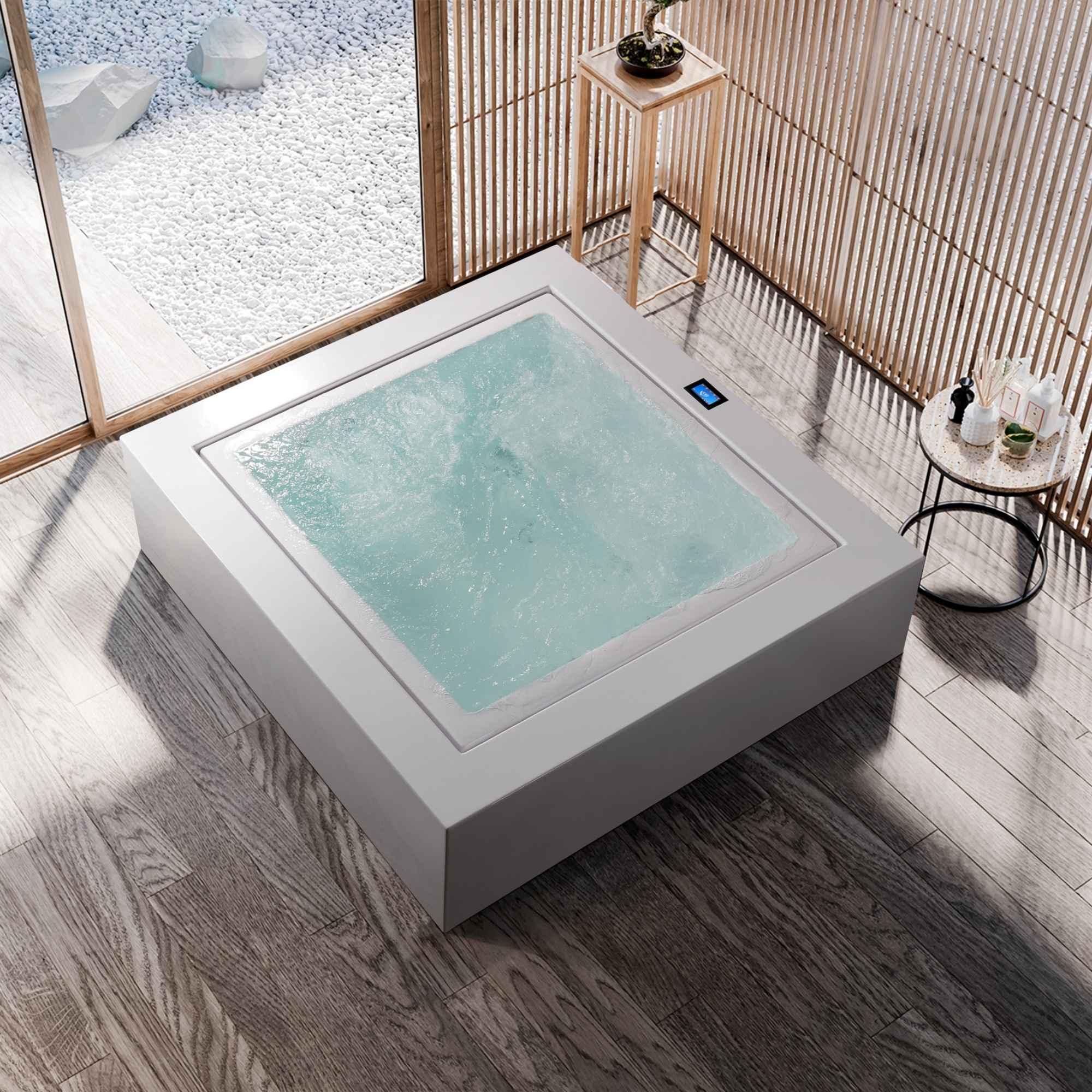 Incredibile Überlauf Whirlpool mit Infinity-Kante von Paolo Ferralli – luxuriöser Design-Whirlpool für Außenbereiche auf den Balearen