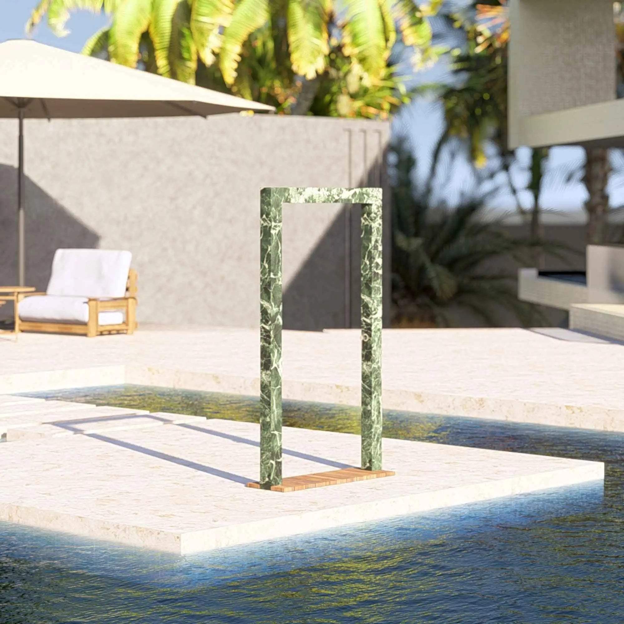 Minno Design Outdoor Dusche von Korta bei AZURA SPA & LIVING