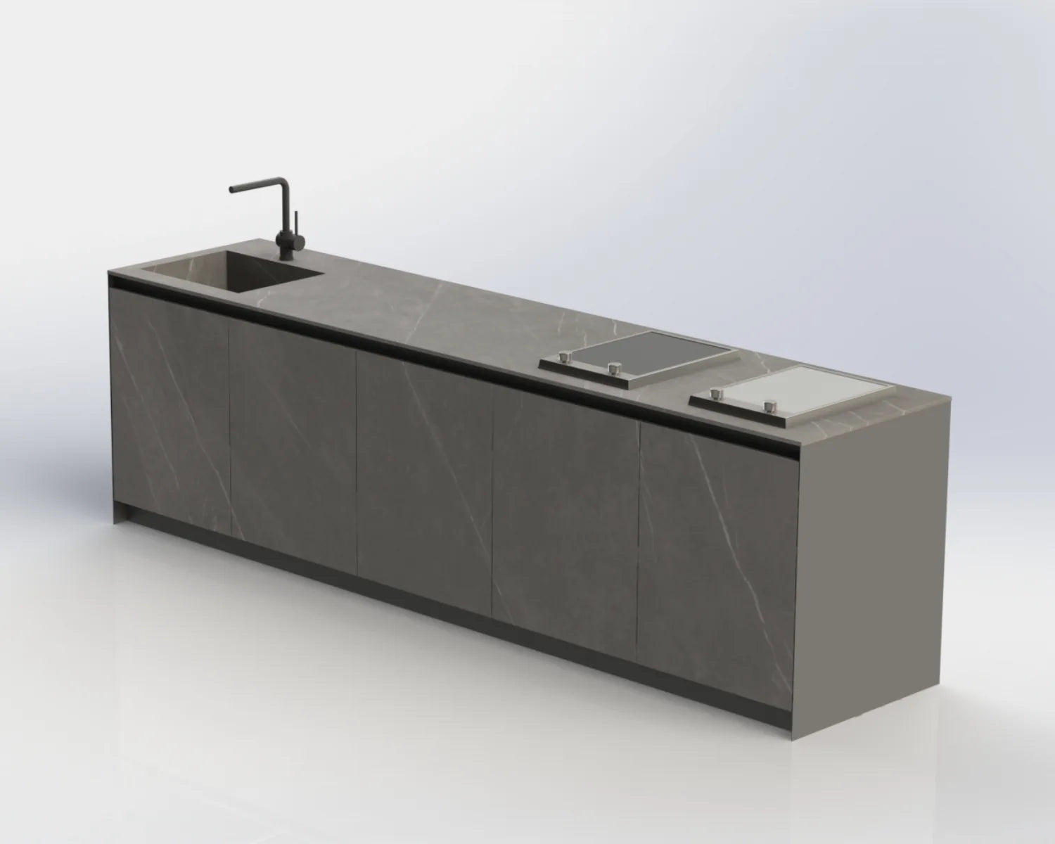 
Modulare Outdoor Küche Ultimo aus Keramik für stilvolles Outdoor Living
