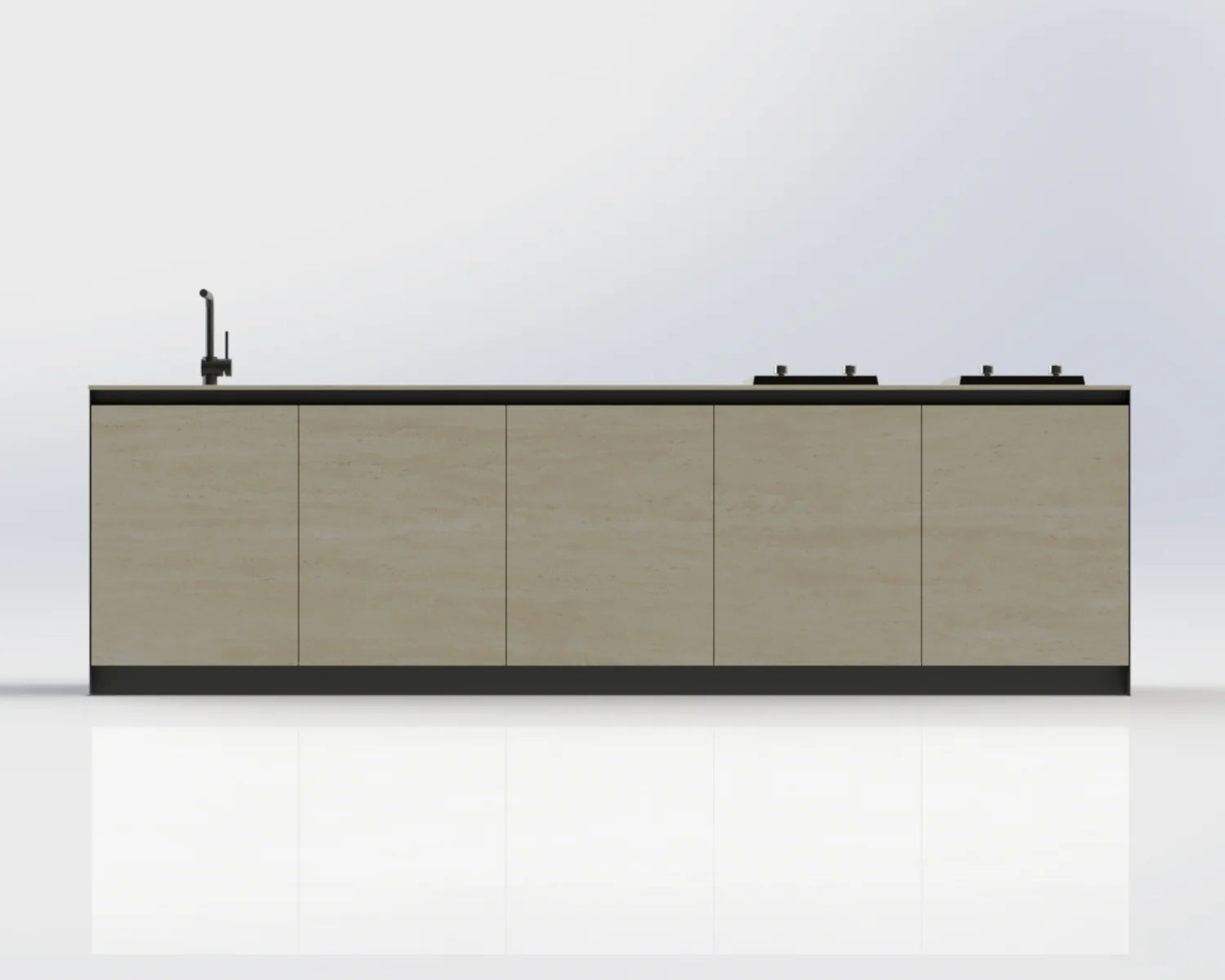 Modulare Outdoor Küche Ultimo aus Keramik für stilvolles Outdoor Living