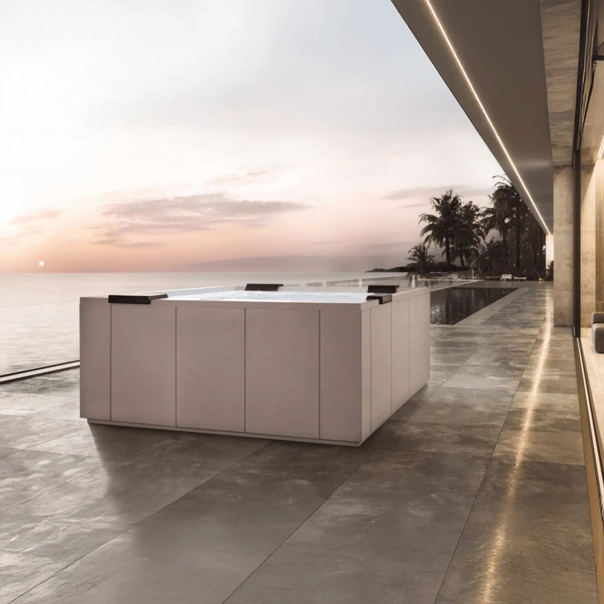 Whirlpool mit Wärmepumpe bei AZURA SPA & LIVING
