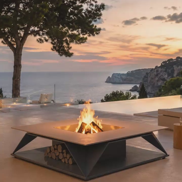 Design Feuerstelle Nardo für moderne Terrassen und Gärten 