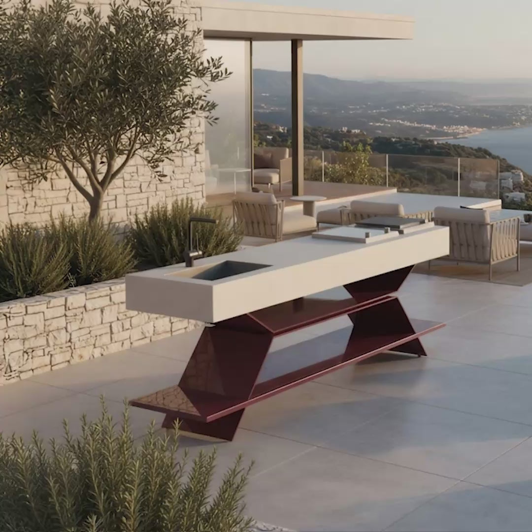 Outdoor Küche Arden mit Meerblick